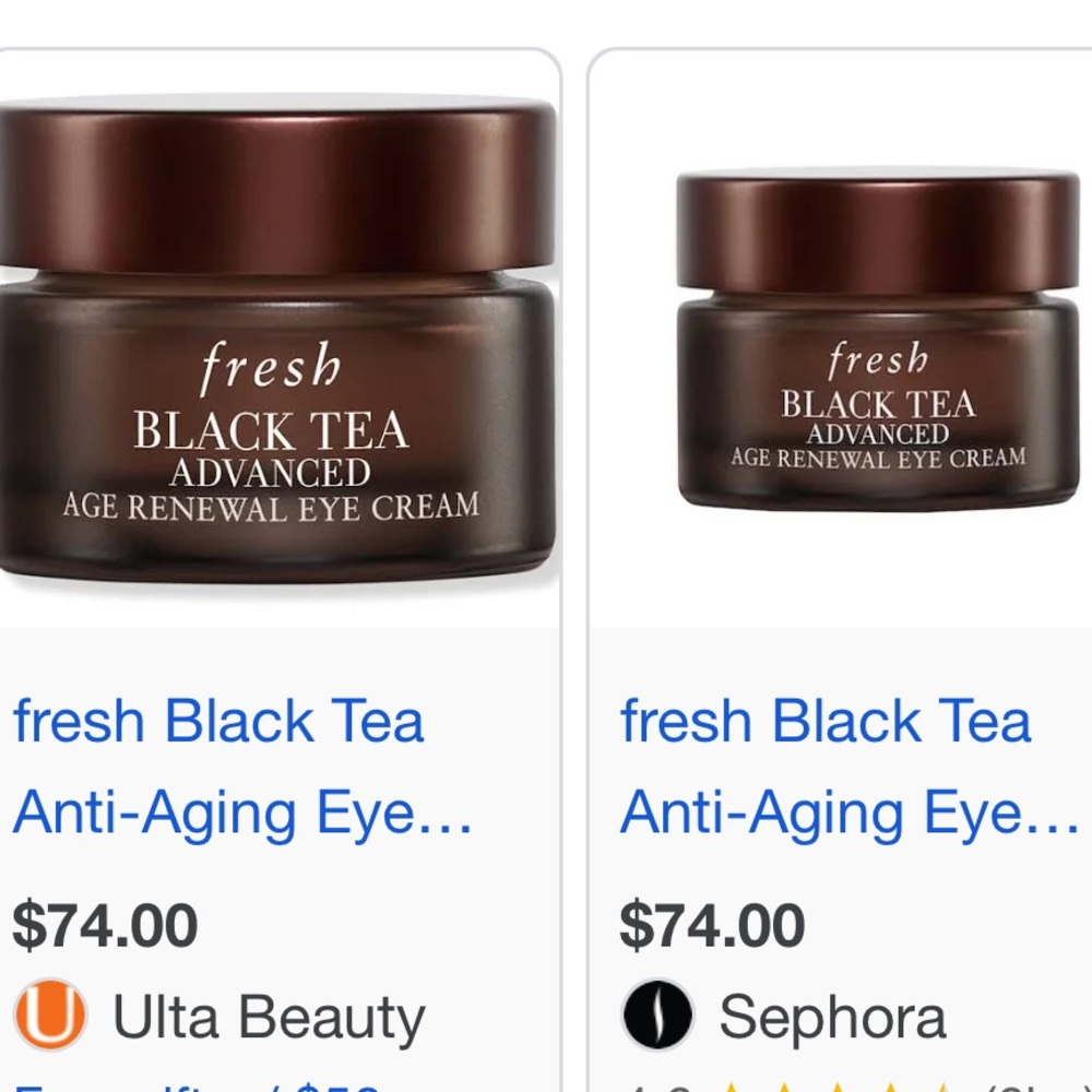 Fresh Black tea advanced age renewal eye cream RETAIL 74 - Picture 2 of 4